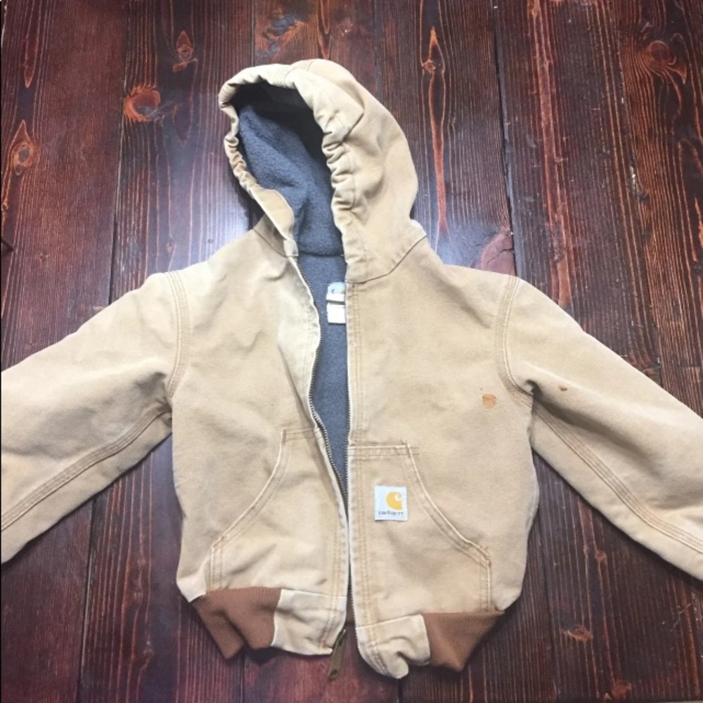 Carhartt tan kids size XS 4/5 jacket